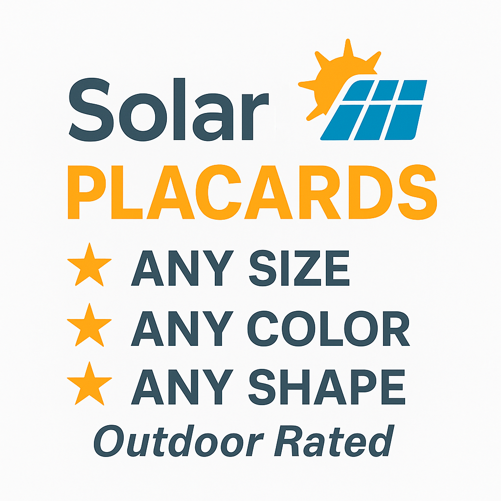 01-01 CUSTOM PLACARD