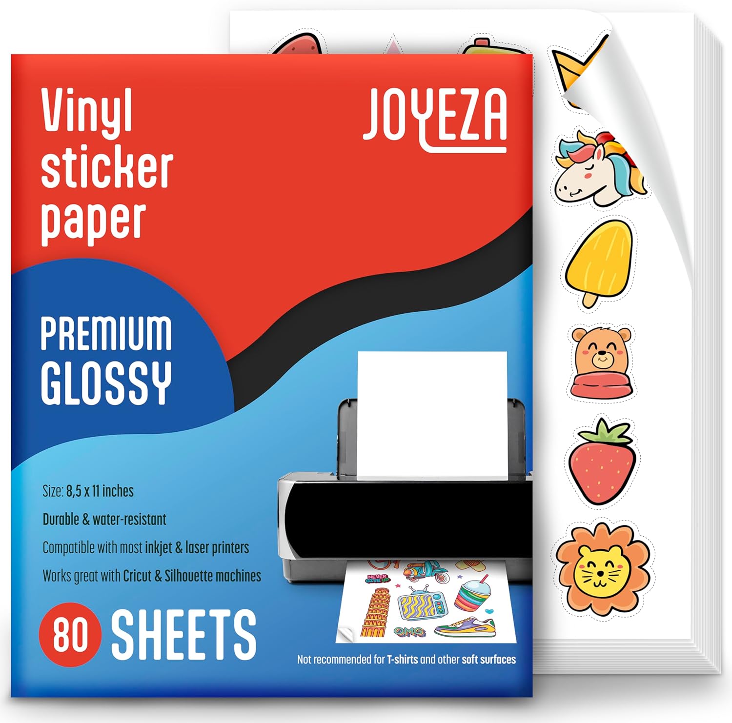JOYEZA Premium Printable Vinyl Sticker Paper